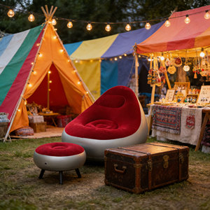 โซฟาลมเป่าลมสำหรับตั้งแคมป์ปิกนิกกลางแจ้ง สถานที่จัดงานเทศกาลดนตรี โซฟาลมพีวีซีสำหรับตั้งแคมป์ชายหาดปิกนิก - Product Image 4