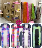 Écharpe en plumes de marabout fluorescentes 30g 35g 40g 45g 50g, écharpe en plumes de dinde, boas en plumes de dinde pour fête dansante et événements festifs