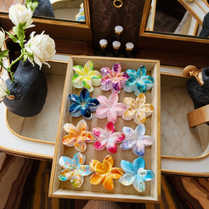 <span class=keywords><strong>Clip</strong></span> vuốt tóc nữ Hàn Quốc dễ thương phong cách Châu Âu và mỹ Phụ kiện tóc hoa nhựa chất liệu PC hàng ngày - Product Image 2