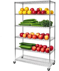 חוט מסחרי מדפים <span class=keywords><strong>6</strong></span> שכבות כבדות חוט פלדה מדפים כרום משרד מטרו מתכת - Product Image 4