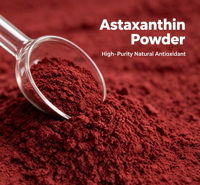 Extrait Pur en Vrac d'Haematococcus Pluvialis 2% 5% 10% Poudre d'Astaxanthine