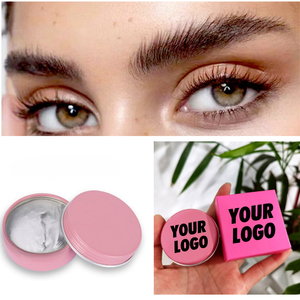 Savon coiffant pour sourcils à la pommade de marque privée avec brosse pour femmes Gel de cire de maquillage naturel clair et durable pour les sourcils professionnel - Product Image 1