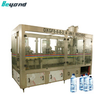 Ligne de production d'eau pure et minérale en bouteille, entièrement automatique, 3 en 1, mini, pour petites entreprises, remplissage et conditionnement