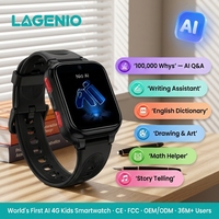 Reloj Inteligente LAGENIO K9 con IA para Niños, GPS, LBS, WIFI, Posicionamiento Preciso, Videollamada, Resistente al Agua IP68, SOS, CE, RoHS