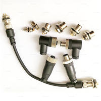Câble de connecteur mâle femelle étanche industriel personnalisé IP67 IP38 M12 câble de connecteur de capteur 3 4 5 8 broches