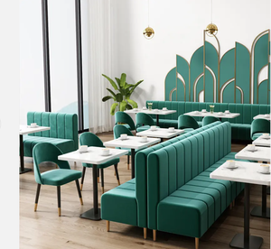 Tùy Chỉnh Thiết Kế Hiện Đại Quán Cà Phê Băng Ghế Dự Bị Chỗ Ngồi Nhà Hàng Thức Ăn Nhanh Bàn Ghế Bộ Cà Phê Cửa Hàng Đồ Nội Thất Nhà Hàng Gian Hàng - Product Image 1