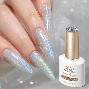BORN PRETTY - Esmalte de Uñas en Gel UV, Efecto Ojo de Gato, Transparente, Plateado, Iridiscente, Brillante, Súper Flash - Product Image 1