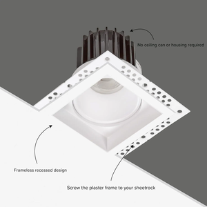 ETL được liệt kê 3 ''4'' vuông Vòng <span class=keywords><strong>trimless</strong></span> <span class=keywords><strong>Downlight</strong></span> 5cct thay đổi độ sáng TRIM ít LED Spotlight - Product Image 4