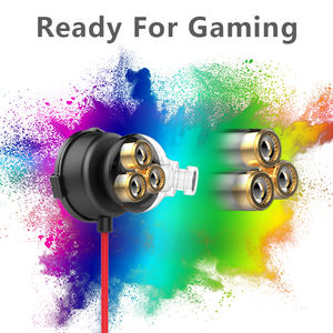 Casque de jeu filaire intra-auriculaire de bonne qualité avec trois haut-parleurs dynamiques de 6 mm dans l'oreille, écouteurs et casque - Product Image 6