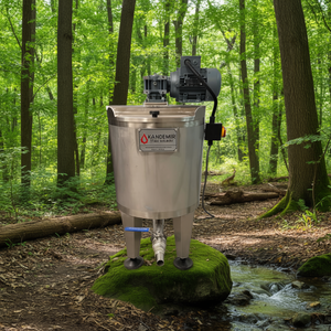 Cuve de mélange en acier inoxydable Kandemir 50 L avec mélangeur à engrenages, équipement industriel - Product Image 3