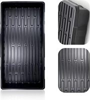 10 plateaux de semis de 20 x 10 pouces pour jardinage d'intérieur, semis de graines, semis en plastique PE, hydroponie, sans terre