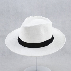 Chapeau Fedora en paille Panama à large bord SOLPOP pour homme, idéal pour l'été et la plage, avec option de ruban personnalisé, taille adulte 56-58CM - Product Image 5