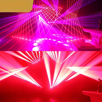 Éclairage de scène pour bars, projecteurs laser mobiles à 6 et 8 yeux, lumières laser contrôlées par le son, éclairage disco KTV