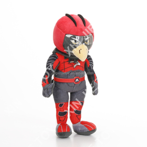 Peluche di <span class=keywords><strong>Corvo</strong></span> Imbottito in Cotone PP, Giocattolo Personalizzabile a Forma di <span class=keywords><strong>Corvo</strong></span> con Casco, OEM ODM - Product Image 3