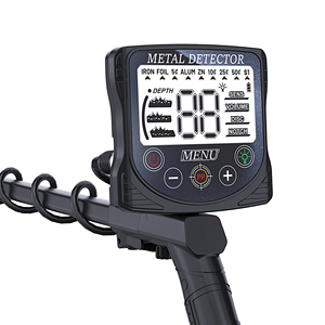 Détecteur de métaux en plastique noir avec écran LCD, sensibilité à la profondeur de 12 pouces pour adultes - Product Image 5