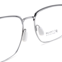 Monturas de gafas ópticas de metal de titanio unisex Montura de gafas de negocios en color oro sólido para leer
