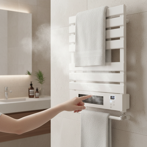 Chauffe-serviettes intelligent à télécommande et minuterie, à économie <span class=keywords><strong>d</strong></span>'énergie, pour <span class=keywords><strong>salle</strong></span> <span class=keywords><strong>de</strong></span> <span class=keywords><strong>bain</strong></span> ou salon – Meilleures ventes - Product Image 5