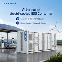 Conteneur ESS tout-en-un à refroidissement liquide LFP de 2170 kWh IP55 C5 20 pieds, économique, pour station de recharge de véhicules électriques et stockage d'énergie