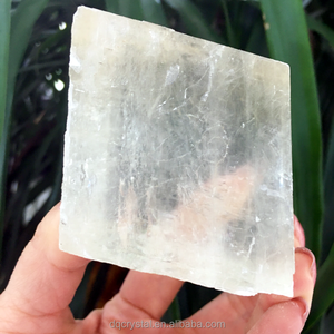 Cubo di Calcite Bianca Naturale Trasparente, Cristallo Curativo, Pietra Grezza di Calcite Bianca per Decorazione e Regalo - Product Image 3