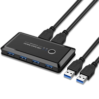 Prix usine 2 en 4 USB 3.0 sélecteur 4 ports USB 2 ordinateurs pour PC imprimante Scanner souris
