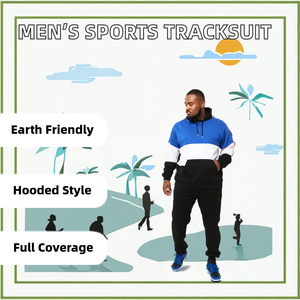 Conjuntos Deportivos de Invierno para Hombre, de Alta Calidad, Personalizados al por Mayor, con Capucha, de Forro Polar Sólido, Ecológicos, Transpirables, para Correr, en Existencia - Product Image 2