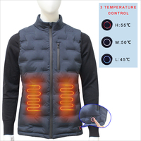 Chauffe-corps à piles gilet chauffant Sports d'hiver polaire velours tricoté poches en tissu chasse en plein air vêtements d'extérieur 5V