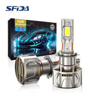Phares <span class=keywords><strong>LED</strong></span> SFIDA H4 KA5 100W 6000K Haute Luminosité <span class=keywords><strong>Ampoules</strong></span> de Remplacement pour Voiture avec Boîte d'Emballage Personnalisée - Product Image 1