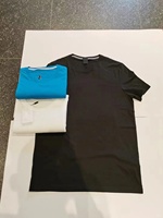 Camiseta de Hombre 2026, Nueva, de Alta Calidad, Verano, Transpirable, Cuello Redondo, Cómoda, Informal, Lisa, Absorbe la Humedad, Estilo Vintage
