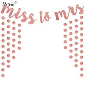 <span class=keywords><strong>Miss</strong></span> to Mrs Banner Premium Gold Glitter Papier cartonné Texte plus grand pour une meilleure visibilité Décor parfait pour la douche nuptiale S553 - Product Image 6