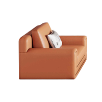 Canapé modulaire en cuir à succès, meubles de salon de villa, luxe, 3 places