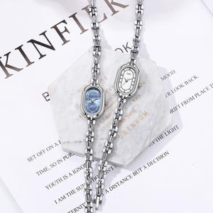 นาฬิกาควอตซ์สไตล์มิดเซ็นจูรี่ ดีไซน์วินเทจแบบวรรณกรรม นาฬิกาสีทองขนาดเล็ก ให้ความรู้สึกหรูหราด้วยดีไซน์แบบสายสร้อยข้อมือ - Product Image 6