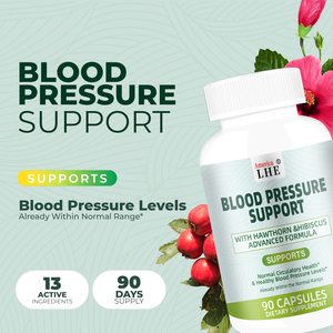 성인을위한 건강 심혈관 지원을위한 프리미엄 혈압 90 채식 캡슐 혈압 보충제 - Product Image 2