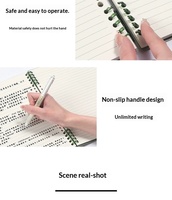Carnet à spirales A4 personnalisable et minimaliste en PP, couverture détachable et confortable, papeterie pour étudiants