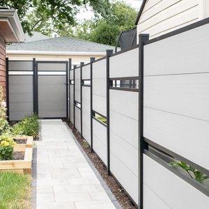 Dễ dàng cài đặt bio-màu Composite gỗ riêng tư vườn WPC hàng rào tốt hơn so với hàng rào <span class=keywords><strong>PVC</strong></span> CE chà nhám kích thước tùy chỉnh không tráng - Product Image 4