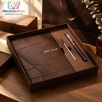 Coffret Cadeau de Luxe Personnalisé avec Logo, Carnet en Cuir Grain Litchi Style Vintage, Idéal pour Entreprises et Promotion, Vente en Gros