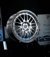 Rines Cóncavos de 20 Pulgadas 10J Forjados en Dos Piezas 5X112 con Acabado Pulido Multirradio para BMW Mercedes Benz Porsche Cayenne Macan