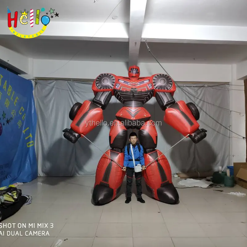 बड़े चलने inflatable रोबोट कठपुतली, अनुकूलित आकार रोबोट गुब्बारा, बड़े inflatable कठपुतली शुभंकर