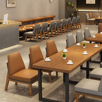 Mobilier commercial de salon : Banquette de restaurant, canapé, chaise rembourrée en cuir, table et chaise de salle à manger pour café et salon de thé
