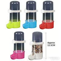 Abreuvoir et mangeoire automatiques pour oiseaux, distributeur d'eau anti-goutte et récipient à nourriture par gravité pour perroquets, canaris, pinsons, tourtereaux