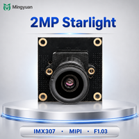 Module de caméra IMX307 2MP CMOS Starlight MIPI F1.03 110° Grand Angle Full HD 1920x1080 32x32mm Capteur Industriel 1/2.8" <0.8%