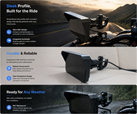Écran portable de navigation GPS sans fil 5 pouces pour moto avec Carplay et Android Auto