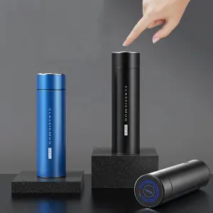 Drop-shiping Business Gift 500ml 316 Steel uv Light Filtration Self-cleaning Termos Smart Tea Water Bottle with Gift Box