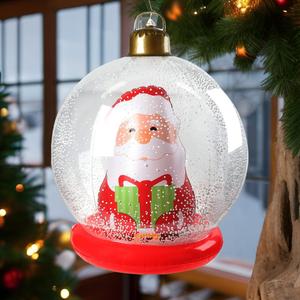 Inflatable Christmas <b>Balloon</b> PVC Santa Claus Ball Garden Decoration Hanging Ornament With Lights And Without Lights - Product Image 1