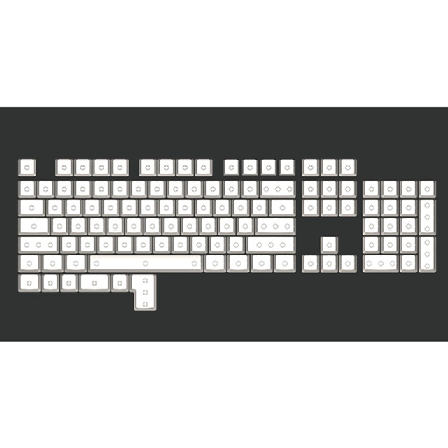 OSHID Low Profile Keycaps Cherry Switch Spray-painted Laser Carving Keycaps Mechanical Keyboard Keycaps