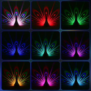 Lámpara de Pared LED con Proyección de Pavo Real, Decoración para el Hogar, Aplique de Ambiente Romántico, Colorido, para Pasillos, Habitaciones, Mesitas de Noche - Product Image 5