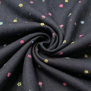 Tessuto Premium 100% Cotone <span class=keywords><strong>Indigo</strong></span> Ricamato Morbido e Traspirante per Abiti per Bambini e Camicie Casual da Uomo - Product Image 4