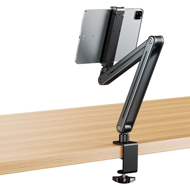 New Aluminum Alloy Magnetic Foldable Lazy Bracket Adjustable Tablet Phone Stand 4.7-12.9 Inch Desk Use Sturdy 360 Rotating