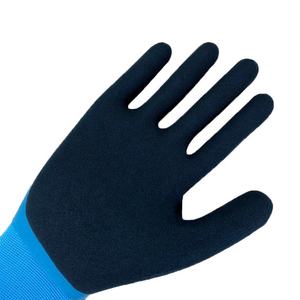 NMSHIELD رائع قبضة المياه واقية قفازات للعمل ساندي اللاتكس مزدوجة قفازات عمل مطلية السلامة قفازات بناء العمل - Product Image 4