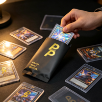 Boîte mystère de cartes à collectionner TCG personnalisées, emballage individuel opaque thermoscellable