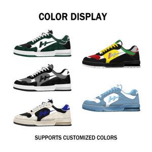 फैक्टरी मूल कस्टम लोगो वास्तविक चमड़े के रेट्रो ग उच्च शीर्ष खेल स्नीकर्स पुरुषों के बास्केटबॉल आकस्मिक जूते - Product Image 2